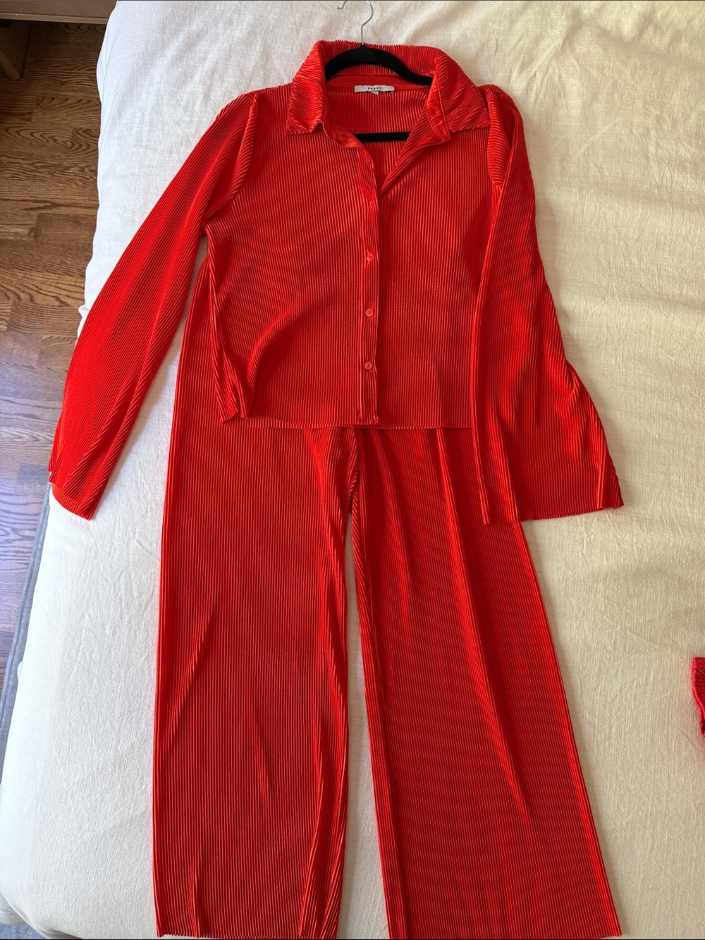 RO&DE Orange Striped Button Front Set Size Medium